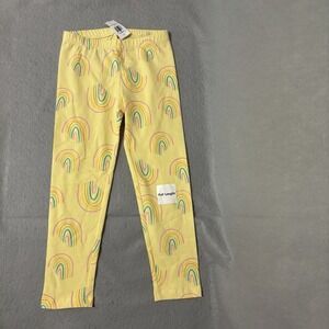 NWT Old Navy  Yellow W/ Rainbow Cotton Blend Comfortable Girls 5T